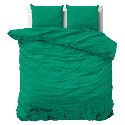 Zensation Gaia -  Groen Dekbedovertrek - 200 x 200/220 cm