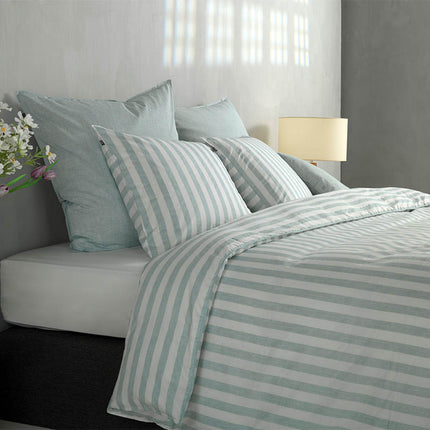 Zo!Home Dekbedovertrek Banda di Lino - Mint Green