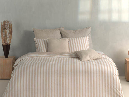 Zo!Home Dekbedovertrek Banda di Lino - Sandy Beige