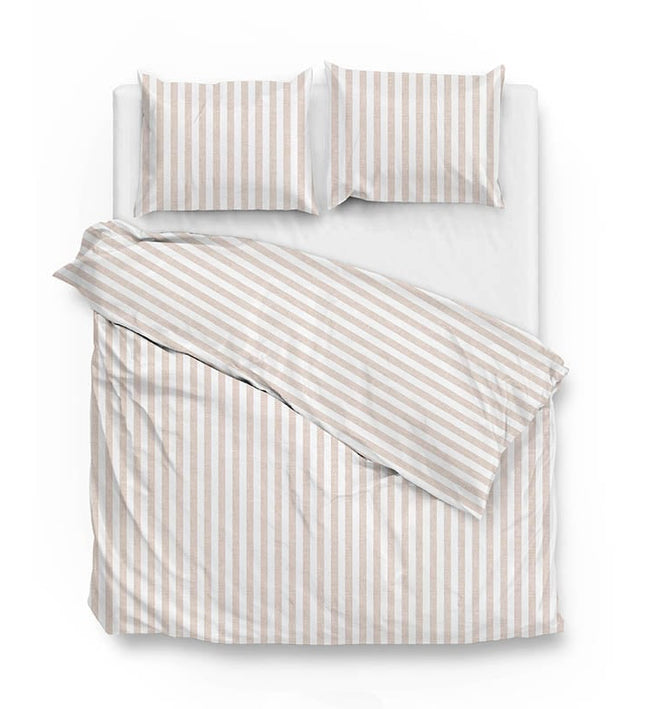 Zo!Home Dekbedovertrek Banda di Lino - Sandy Beige