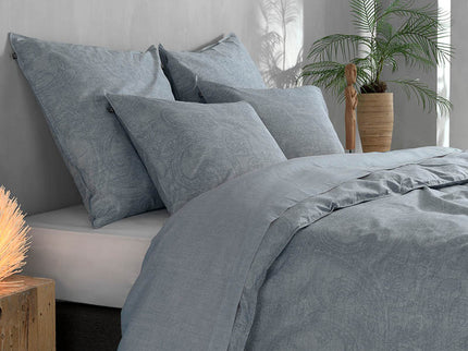 Zo!Home Dekbedovertrek Katoen-Flanel - Paisley di Lino - Denim