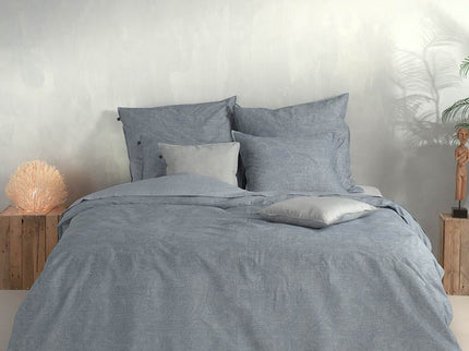 Zo!Home Dekbedovertrek Katoen-Flanel - Paisley di Lino - Denim