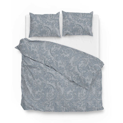 Zo!Home Dekbedovertrek Katoen-Flanel - Paisley di Lino - Denim