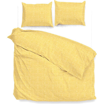 Zo!Home Dekbedovertrek Katoen - Lino - Aspen Yellow