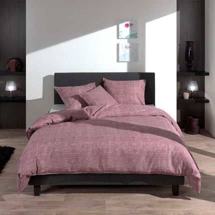 Zo!Home Dekbedovertrek Katoen - Lino - Wine Red