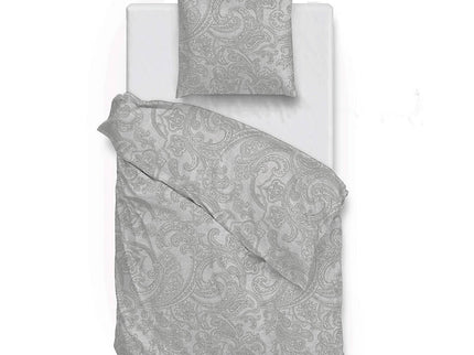 Zo!Home Dekbedovertrek Katoen - Paisley di Lino - Dove Grey