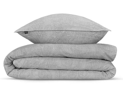 Zo!Home Dekbedovertrek Katoen - Paisley di Lino - Dove Grey