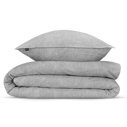 Zo!Home Dekbedovertrek Katoen - Paisley di Lino - Dove Grey