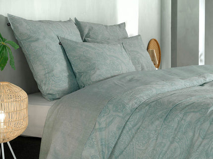 Zo!Home Dekbedovertrek Katoen - Paisley di Lino - Mint Green