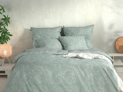 Zo!Home Dekbedovertrek Katoen - Paisley di Lino - Mint Green