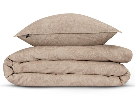 Zo!Home Dekbedovertrek Katoen - Paisley di Lino - Sandy Beige