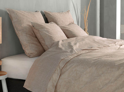 Zo!Home Dekbedovertrek Katoen - Paisley di Lino - Sandy Beige