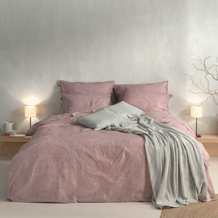 Zo!Home Dekbedovertrek Katoen - Paisley di Lino - Shell Nude