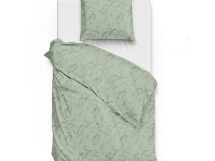 Zo!Home Dekbedovertrek Katoen-Satijn - Fiora di Satinado - Foam Green