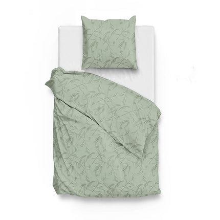 Zo!Home Dekbedovertrek Katoen-Satijn - Fiora di Satinado - Foam Green