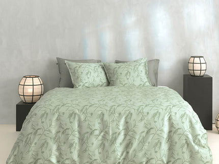 Zo!Home Dekbedovertrek Katoen-Satijn - Fiora di Satinado - Foam Green