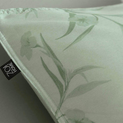 Zo!Home Dekbedovertrek Katoen-Satijn - Fiora di Satinado - Foam Green