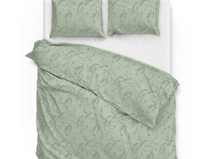 Zo!Home Dekbedovertrek Katoen-Satijn - Fiora di Satinado - Foam Green