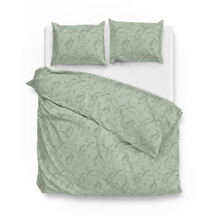 Zo!Home Dekbedovertrek Katoen-Satijn - Fiora di Satinado - Foam Green