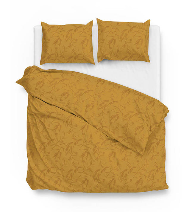 Zo!Home Dekbedovertrek Katoen-Satijn - Fiora di Satinado - Ochre Gold