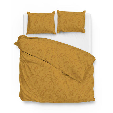 Zo!Home Dekbedovertrek Katoen-Satijn - Fiora di Satinado - Ochre Gold