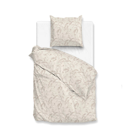 Zo!Home Dekbedovertrek Katoen-Satijn - Flori di Satinado - Off White