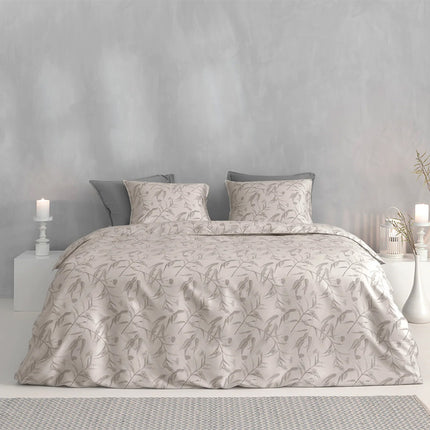 Zo!Home Dekbedovertrek Katoen-Satijn - Flori di Satinado - Off White