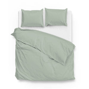 Zo!Home Dekbedovertrek Katoen-Satijn - Satinado - Foam Green
