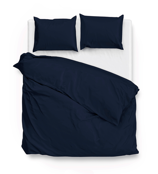 Zo!Home Dekbedovertrek Katoen-Satijn - Satinado - Navy Blue