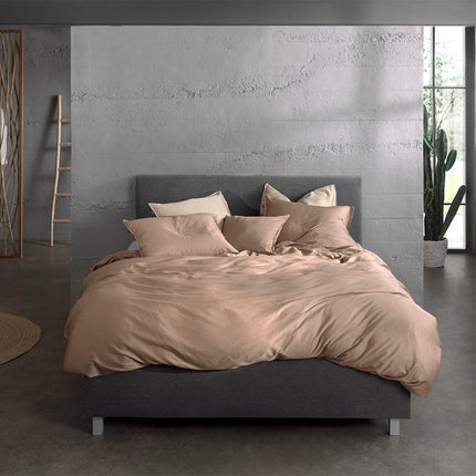 Zo!Home Dekbedovertrek Katoen-Satijn - Satinado - Praline Brown