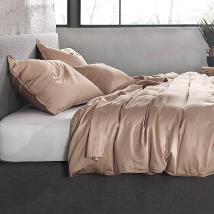 Zo!Home Dekbedovertrek Katoen-Satijn - Satinado - Praline Brown