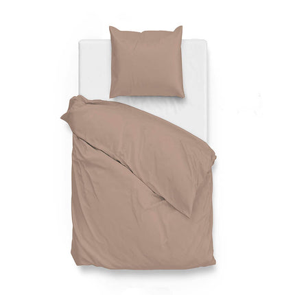 Zo!Home Dekbedovertrek Katoen-Satijn - Satinado - Praline Brown