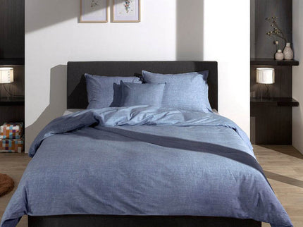 Zo!Home Dekbedovertrek Lino - Bonnet Blue
