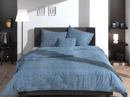 Zo!Home Dekbedovertrek Lino - Urban Blue