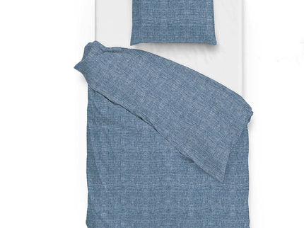 Zo!Home Dekbedovertrek Lino - Urban Blue