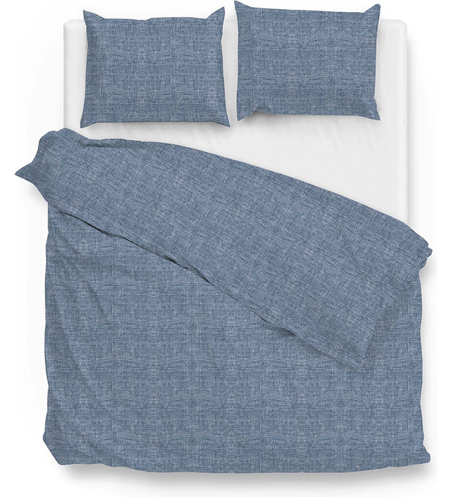 Zo!Home Dekbedovertrek Lino - Urban Blue