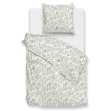 Zo!Home Dekbedovertrek Percale-Katoen - Ramoscello - Groen