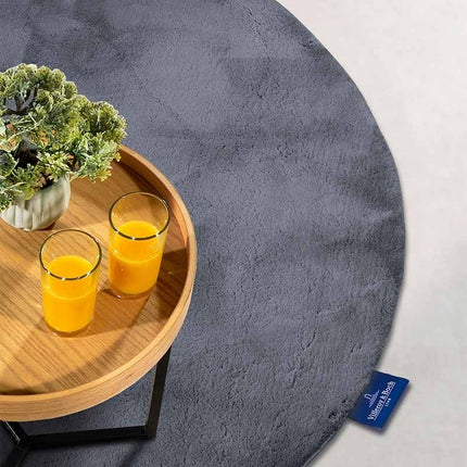 Vloerkleed Leon Rond - Antraciet
