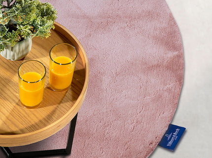 Vloerkleed Leon Rond  - Oud Roze