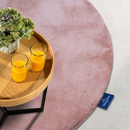 Vloerkleed Leon Rond  - Oud Roze