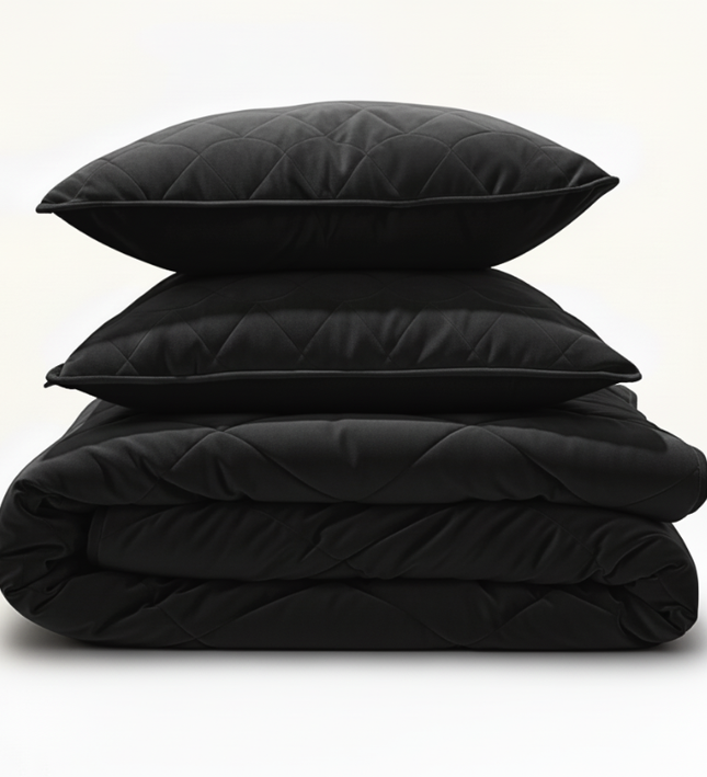 Lazy Dekbed Zonder Overtrek - Velvet - Zwart