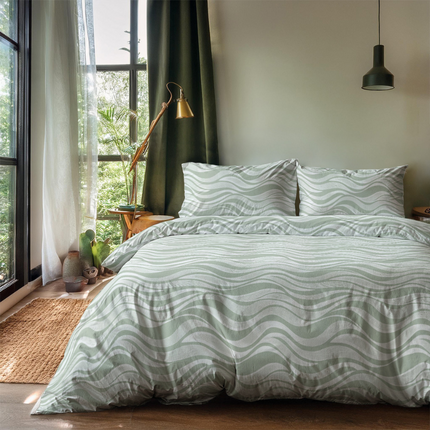 Zydante Dekbedovertrek Green Waves
