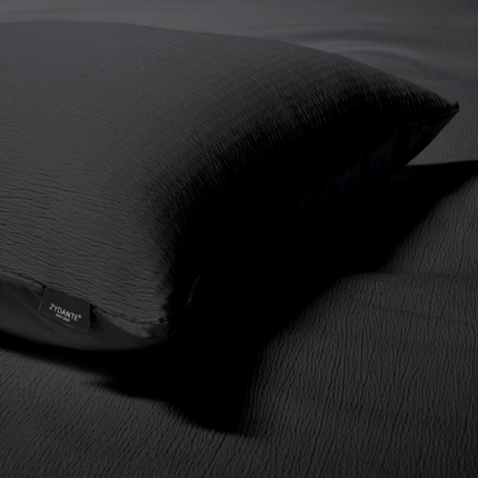 Zydante Dekbedovertrek Mousseline  - Donkergrijs